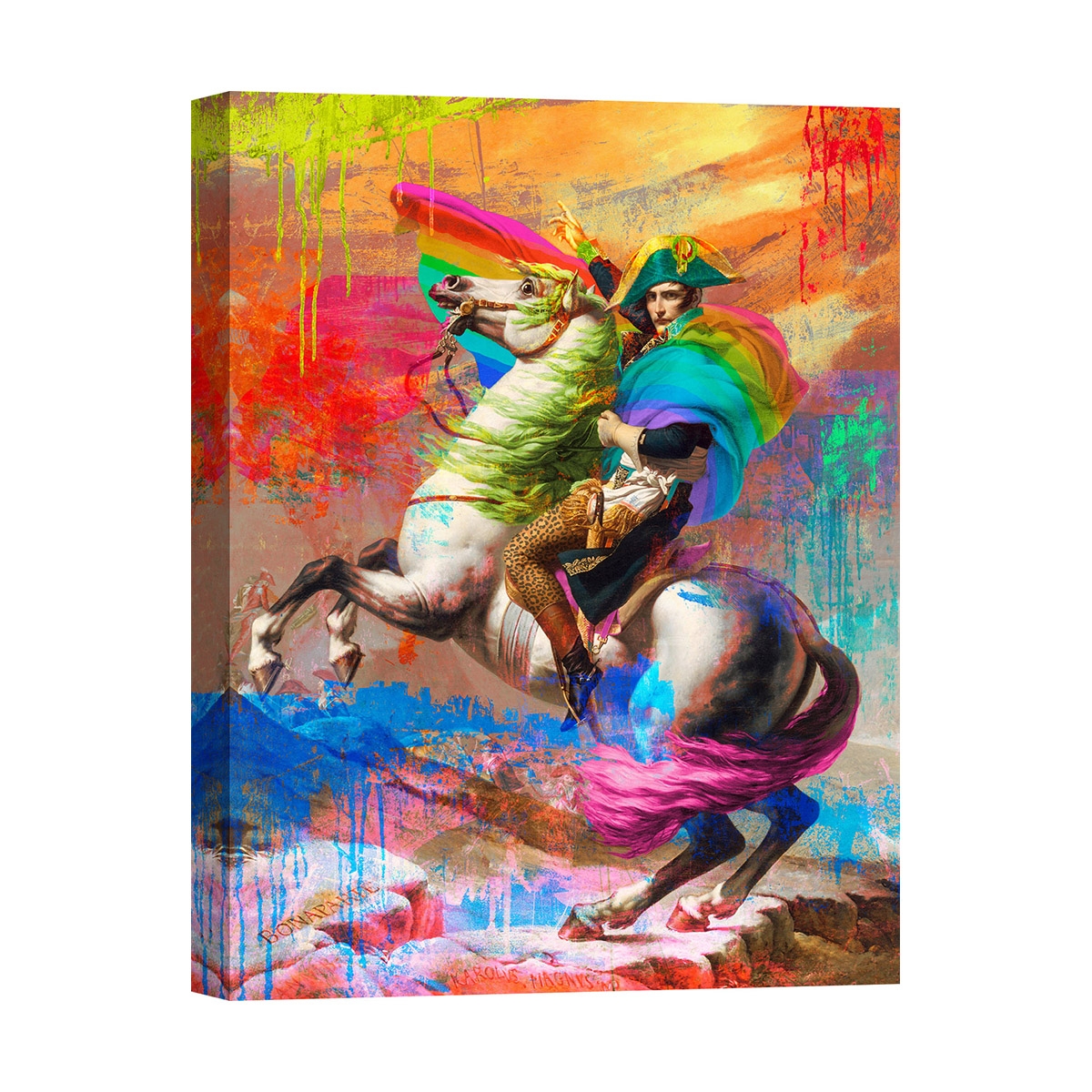 Modern Pop Art Canvas Print Napoleon 2.0 by Eric Chestier Promotion