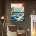 Japanese Art Canvas Print - Sea at Satta, 1858 Hiroshige On Sale