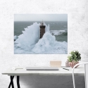 Canvas Print Faraglione Under Storm Phare de Kéréon Jean Guichard On Sale