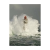 Canvas Print with Lighthouse Amid Waves La Jument by Jean Guichard Offers