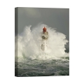 Canvas Print with Lighthouse Amid Waves La Jument by Jean Guichard Promotion