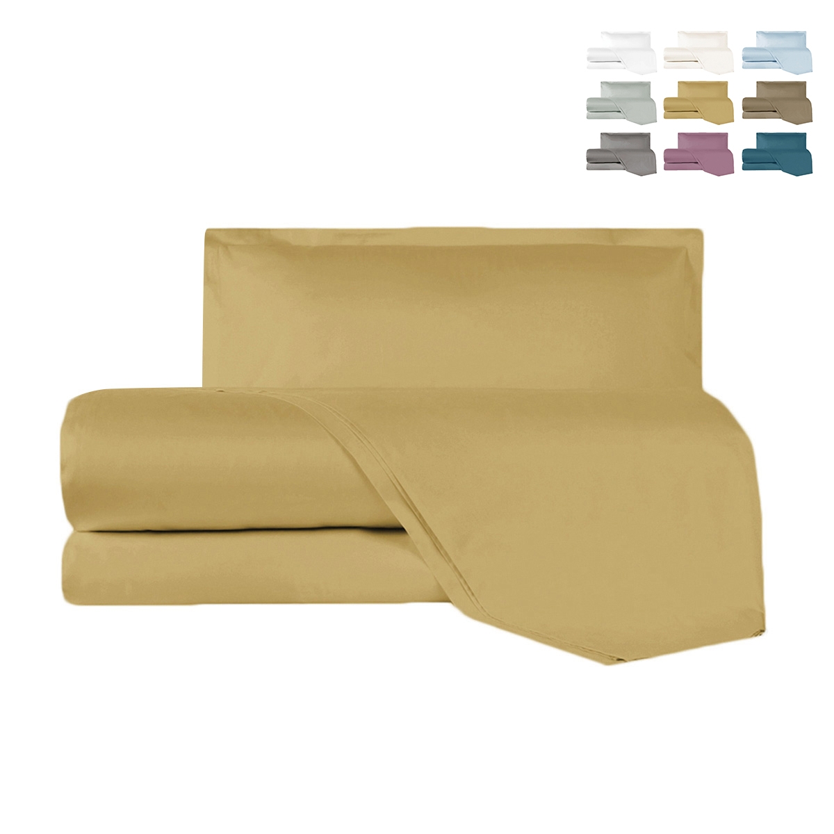 Argentario Satin Single Bed Sheet Set with Pillowcase Promotion
