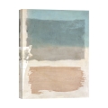 Abstract Canvas Art Beige and Blue Shades Libra II by Ludwig Maun Promotion