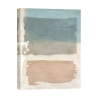 Abstract Canvas Art Beige and Blue Shades Libra II by Ludwig Maun Promotion