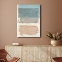Abstract Canvas Art Beige and Blue Shades Libra II by Ludwig Maun Sale