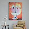 Modern Impressionist Canvas Print - Senecio (Detail) by Paul Klee On Sale
