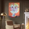 Modern Impressionist Canvas Print - Senecio (Detail) by Paul Klee Sale
