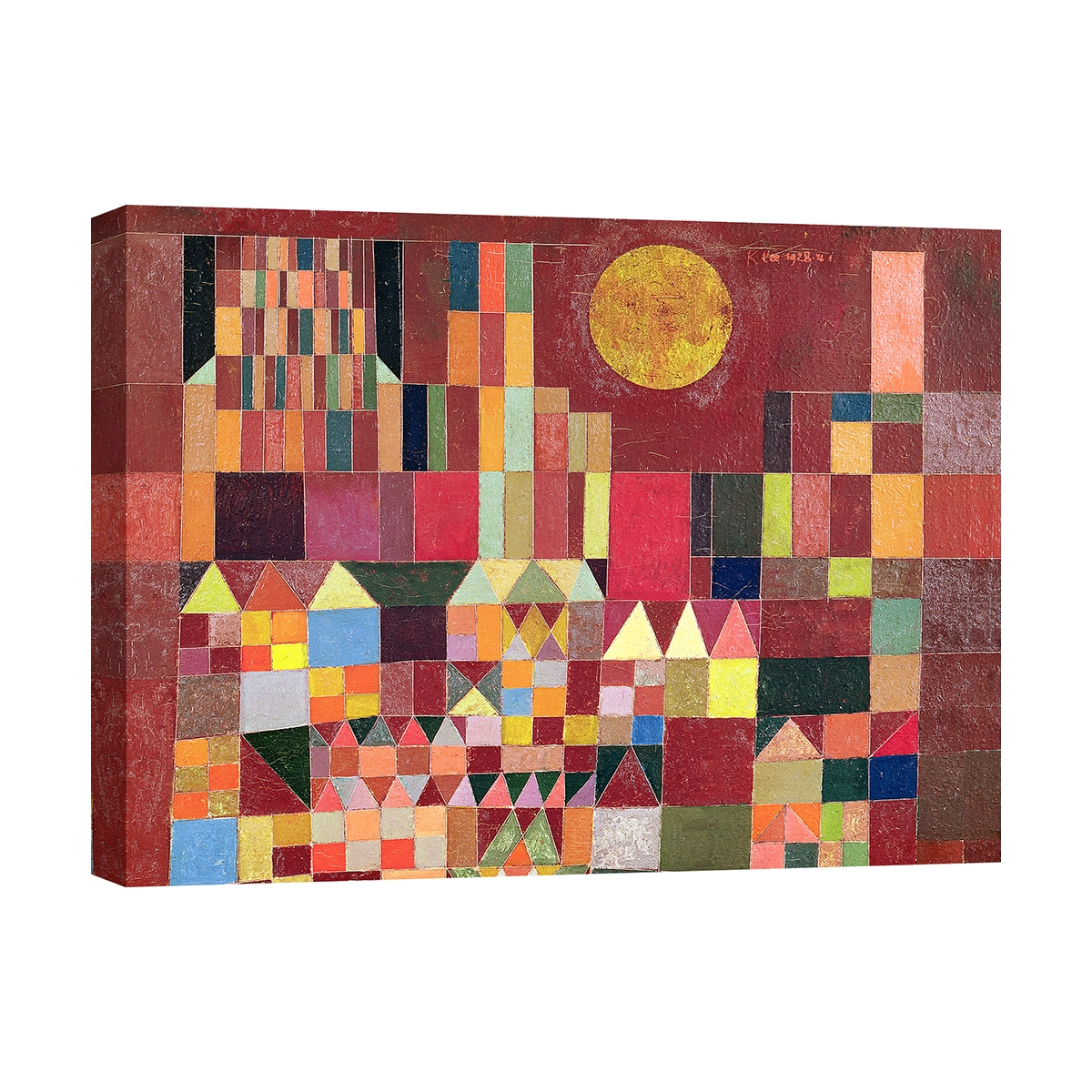 Impressionist Canvas Print Castle and Sun (Detail) by Paul Klee Promotion