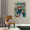 Impressionist Canvas Print, Two Sisters (On the Terrace) by Renoir On Sale