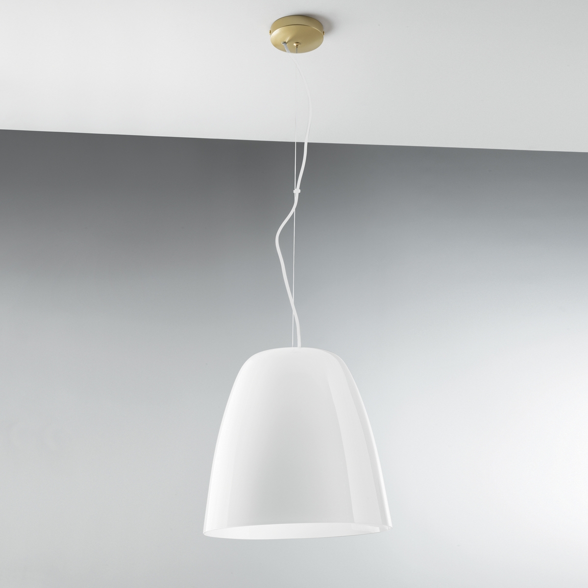 Gold Metal Pendant Chandelier with Glass Shade Ares L1 Promotion