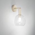 Brandy AP Wall Sconce in Gold Metal with Blown Glass Diffuser Promotion