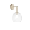 Brandy AP Wall Sconce in Gold Metal with Blown Glass Diffuser On Sale