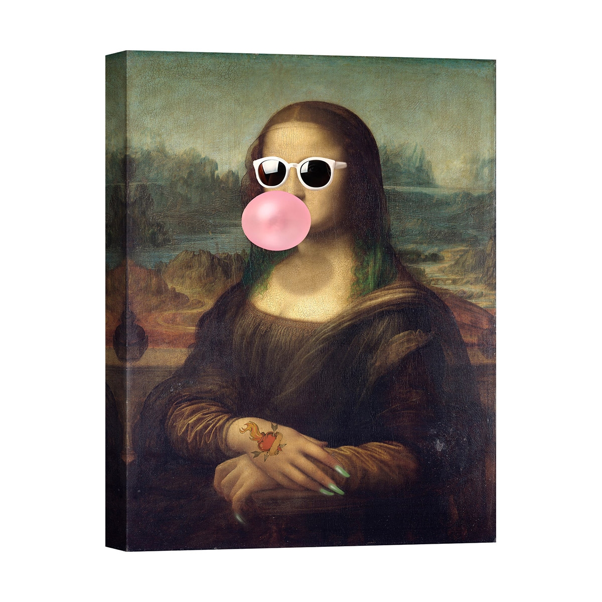 Pop Art Canvas Print Leisure Time, Mona Lisa by Matt Spencer Promotion
