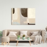 Contemporary Abstract Canvas Art Double Fantasy (detail) by Steve Roja On Sale
