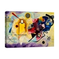 Modern Abstract Canvas Print Yellow, Red & Blue Kandinsky Promotion