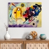 Modern Abstract Canvas Print Yellow, Red & Blue Kandinsky On Sale