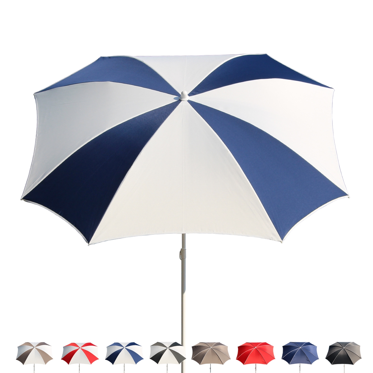Malta UV 50+ Windproof Beach Umbrella for Garden, Sea, and Pool Promotion