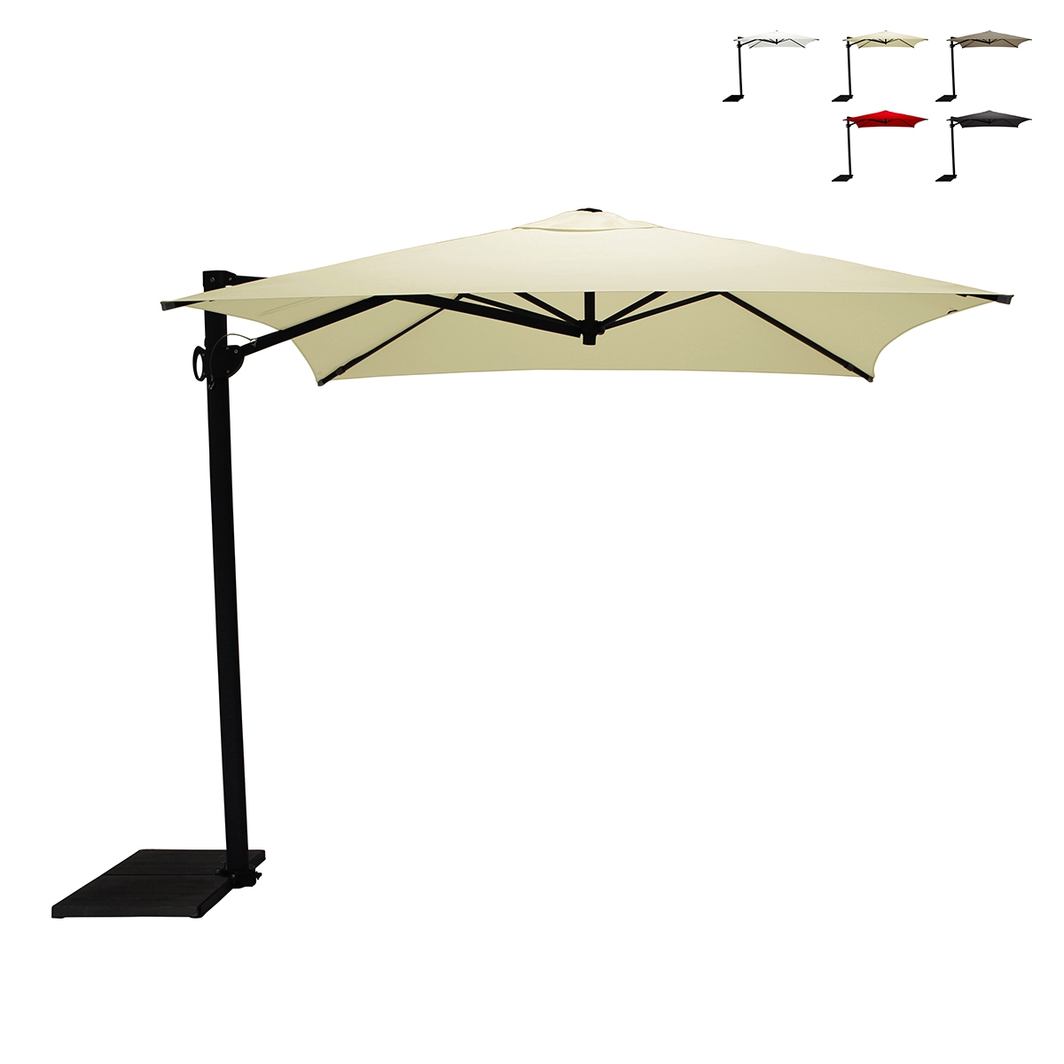 Square Offset Patio Umbrella 250x250 with UV50+ Protection Trend
