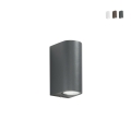 One Modern Outdoor Wall Light, Aluminum, 2 Lights Promotion