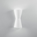Modern Paintable White Plaster Wall Sconce Clepsydra Promotion