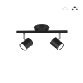 Metal Ceiling Wall Spotlight with 2 Adjustable Light Points Zero Promotion