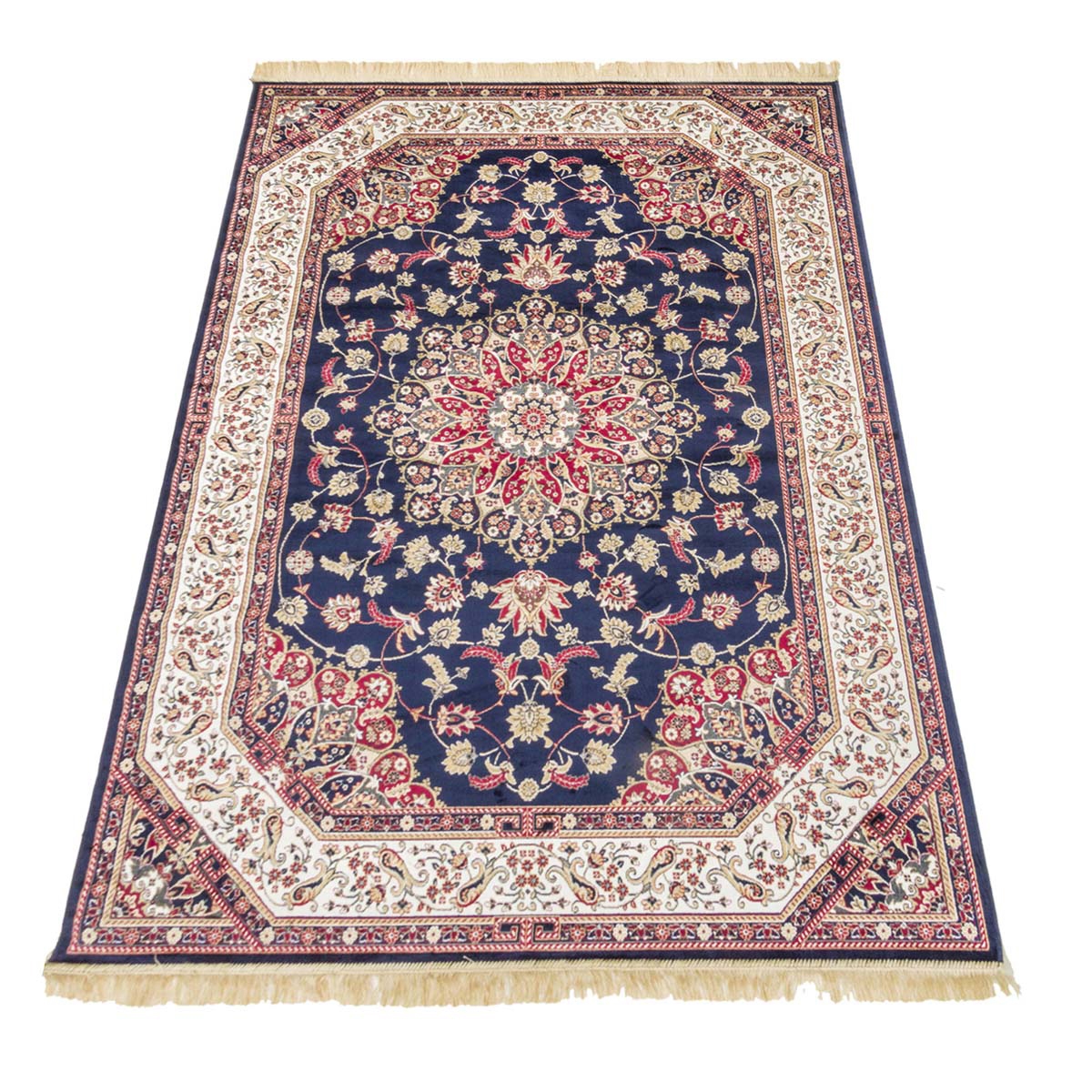 Rubine Blue Persian Living Room Rug Promotion