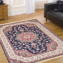 Rubine Blue Persian Living Room Rug On Sale