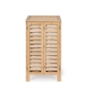 Bamboo Wood Laundry Hamper with 2 Removable Bags 50x60cm Cayden Discounts