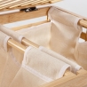 Bamboo Wood Laundry Hamper with 2 Removable Bags 50x60cm Cayden Offers