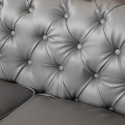 Chesterfield Design 2 Seater Capitonné Leatherette Sofa 
