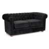 2 Seater Chesterfield Sofa Velvet Fabric Capitonné Design Buy