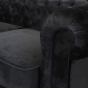2 Seater Chesterfield Sofa Velvet Fabric Capitonné Design Cheap