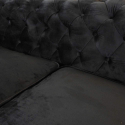 2 Seater Chesterfield Sofa Velvet Fabric Capitonné Design 