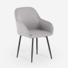 Modern Upholstered Fabric Armchair Rikku Discounts