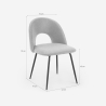 Sarwa Upholstered Fabric Dining and Living Room Chair Model