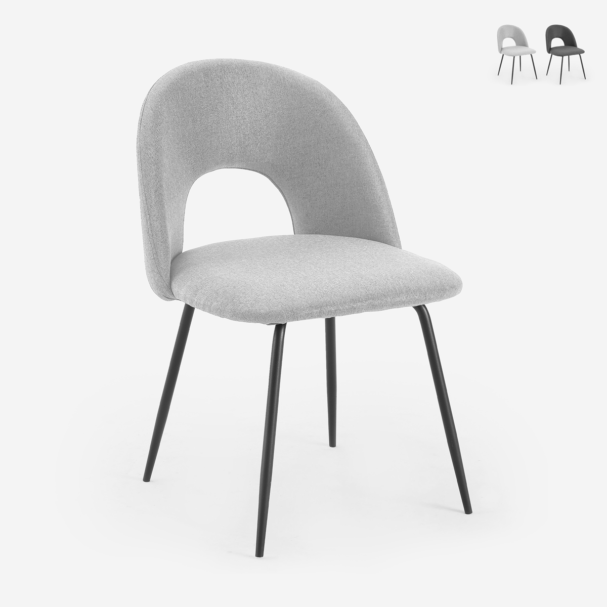 Sarwa Upholstered Fabric Dining and Living Room Chair