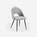 Elegant Designer Upholstered Chair for Kitchen and Dining Room Jarla Cost
