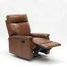 Aurora Relax Armchair with Footrest made of High-Quality Eco Leather Discounts