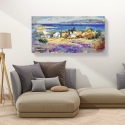 Mediterranean Coast Seascape Canvas Print by Luigi Florio Sale