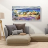 Mediterranean Coast Seascape Canvas Print by Luigi Florio Sale