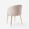 Modern Velvet Dining Chair with Gold Legs Dhera On Sale