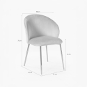 Modern Velvet Dining Chair with Gold Legs Dhera Characteristics