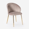 Modern Velvet Dining Chair with Gold Legs Dhera Bulk Discounts