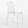 Cristal Light stackable polycarbonate transparent kitchen and bar chairs Grand Soleil Design Measures