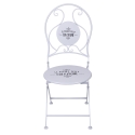 White Table Set with 2 Folding Outdoor Chairs Le Regole della Colazione Offers