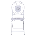 White Table Set with 2 Folding Outdoor Chairs Le Regole della Colazione Catalog