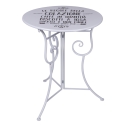 White Table Set with 2 Folding Outdoor Chairs Le Regole della Colazione Sale