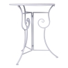 White Table Set with 2 Folding Outdoor Chairs Le Regole della Colazione Model