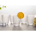 Set of 6 Decorated Glass Water Tumblers 325ml Roma On Sale