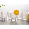 Set of 6 Decorated Glass Water Tumblers 325ml Roma On Sale